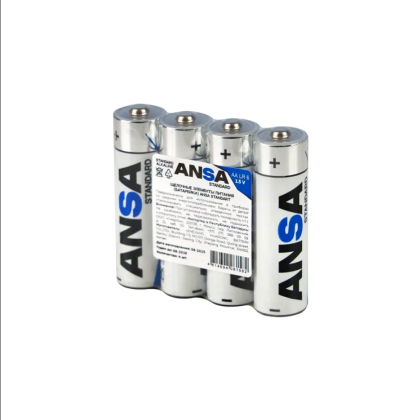 Батарейки алкалиновые ANSA Standart "R6/BL-4 (AA)", 4 шт, щелочные - 4
