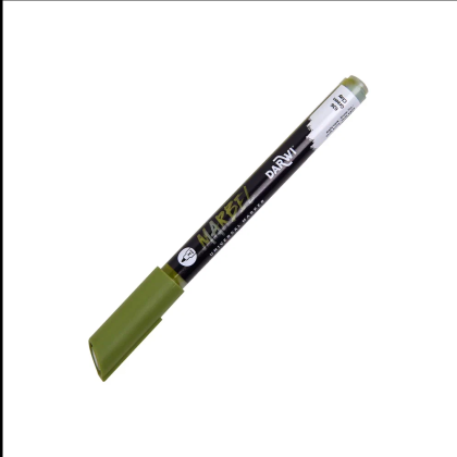 Маркер акриловый "Darwi.Marbel" 636, зеленый землистый - 2