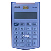 Калькулятор карманный Deli "Easy 39217", 8-ми разрядный, пластик, белый, синий - 3