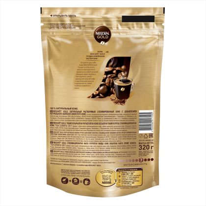 Кофе "Nescafe Gold", растворимый, 320 г - 2