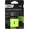 Соединитель-коннектор для шлангов Deli GS EDL8793, 1/2", быстросъемный с аквастопом, черный, зеленый - 3
