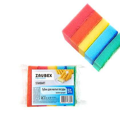 Губка кухонная для мытья посуды "Zaubex Standart" - 4
