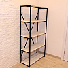 Стеллаж "Loft CH-1", 800х350х1620 мм, черный, белый крафт - 4