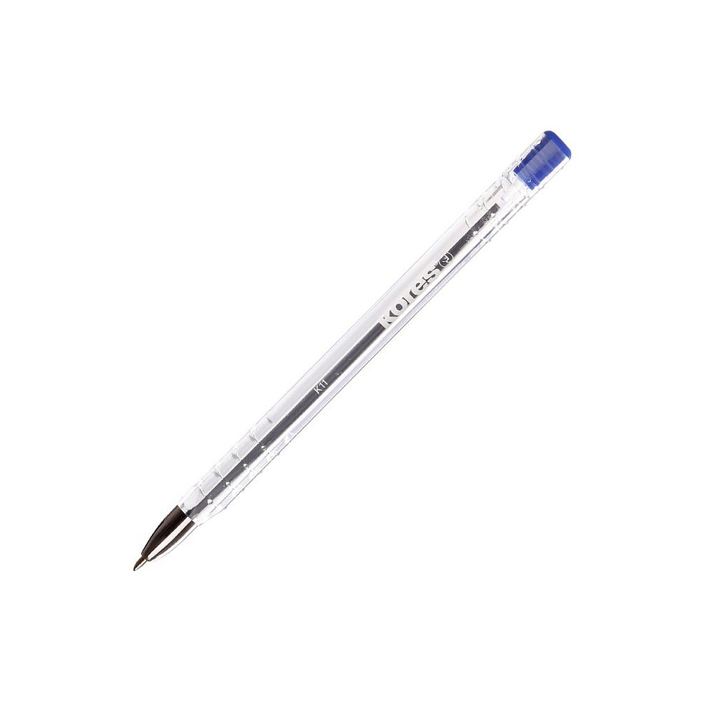 Ручка шариковая "K11", 0.7 мм, прозрачный, стерж. синий