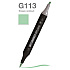 Маркер перманентный двусторонний "Sketchmarker Brush", G113 бледно-зеленый