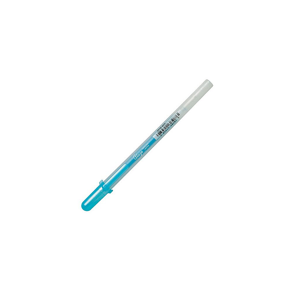 Ручка гелевая "Gelly Roll Glaze", 0.6 мм, прозрачный, стерж. голубой