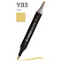 Маркер перманентный двусторонний "Sketchmarker Brush", Y83 экрю