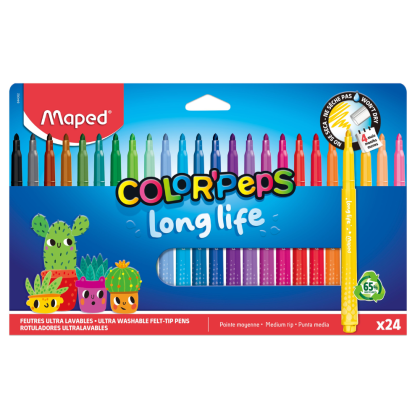 Фломастеры "Color Peps Long Life", 24 шт - 2
