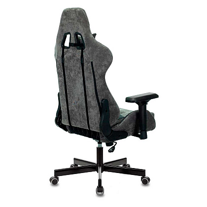 Кресло игровое Бюрократ "VIKING 7 KNIGHT", металл, ткань, черный - 4