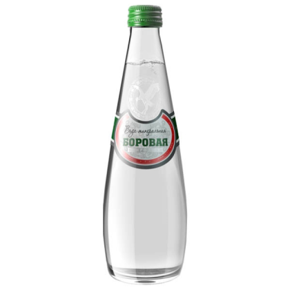 Вода минеральная "Боровая", газированная, 0.33 л
