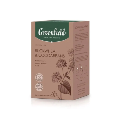 Чайный напиток "Greenfield Tisane Buckwheat&Cocoabeans", 20 пакетиков x 1.8 г, с гречихой и какао-бобами - 3