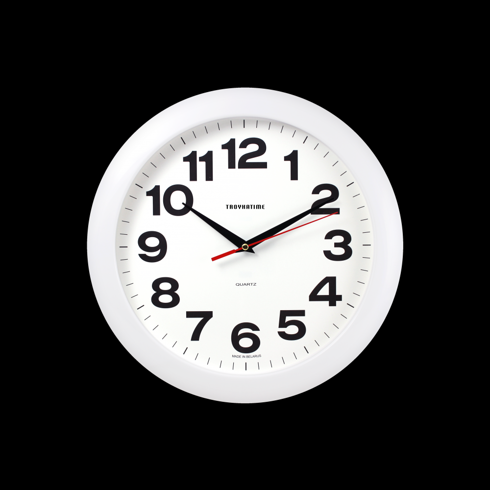 Часы настенные круглые "11110198", белый