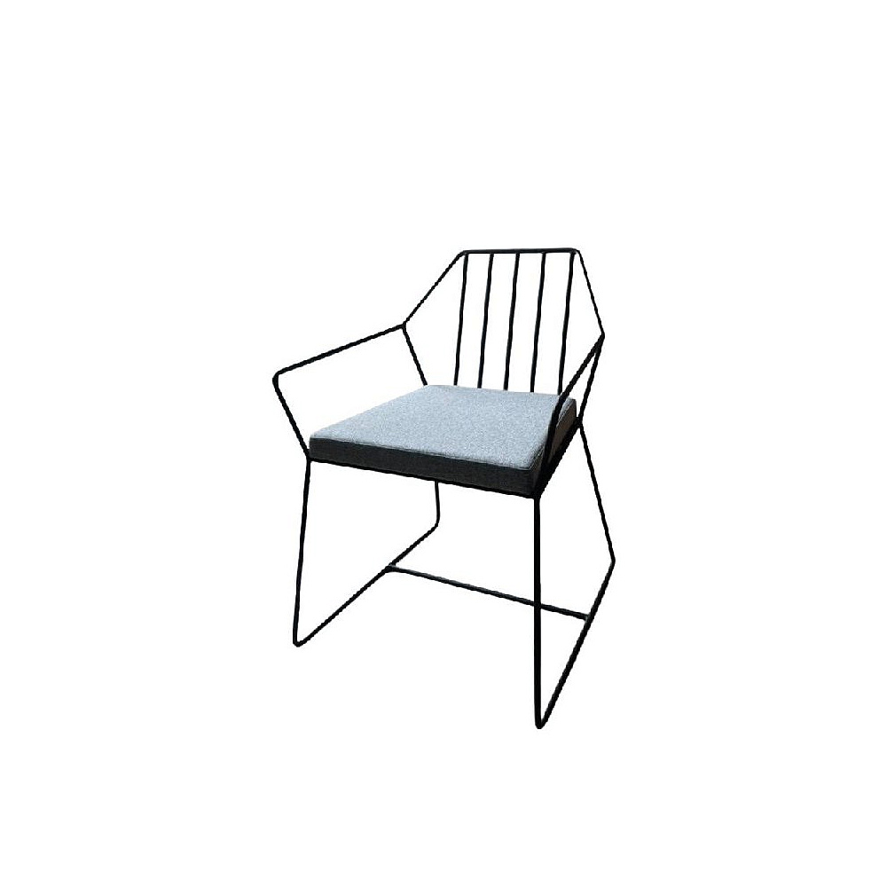 Кресло ALLERD MILORD, ткань, серебристый