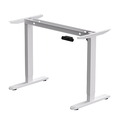 Стол с электроприводом WellDesk Basic 1200x675х18 белый/дуб стирлинг (9191460+9197777) - 4