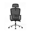 Кресло компьютерное SitZone U-060A, сетка, ткань, черный - 3