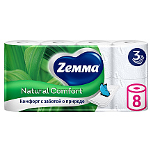 Бумага туалетная Zemma Natural Comfort
