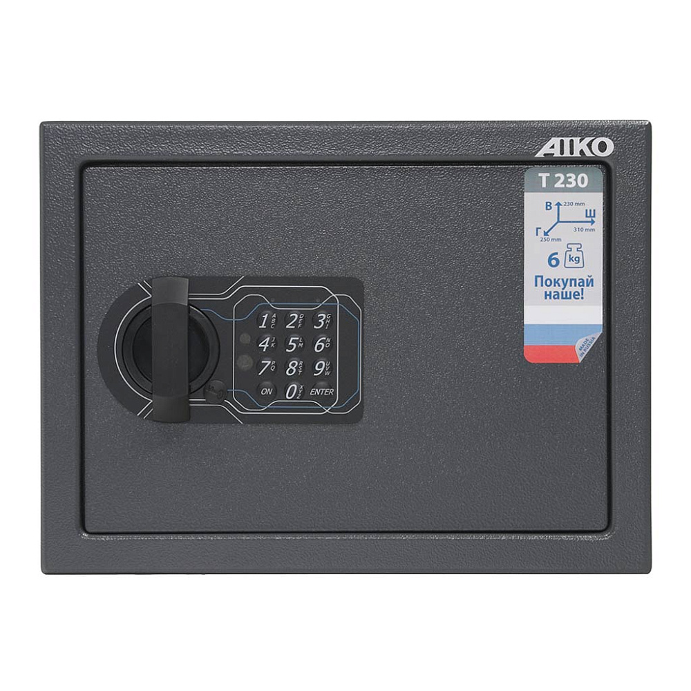 Мебельный сейф AIKO Т-230 EL, 230x310x250 мм - 5