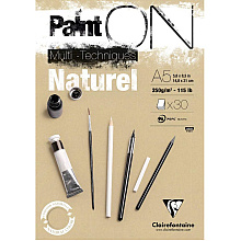 Блок-склейка "Paint'On" Naturel, А5, 250 г/м2, 30 листов