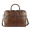 Портфель для документов "Don Valentino", кожа, коричневый - 6