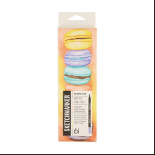 Ручка капиллярная "Sketchmarker Artist fine pen Pastel", 6 шт