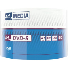 Диск DVD-R MyMedia, 4.7Gb, 16x, 50 штук