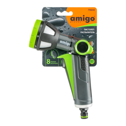 Пистолет-распылитель Amigo Grande 79840, 3/4", 8 функций - 2