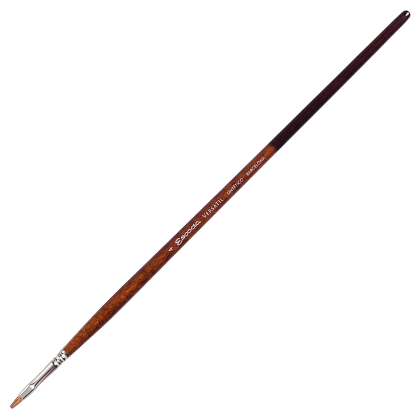 Кисть "Escoda Versatil Brush L/H", синтетика, темно-коричневый, плоская, №4