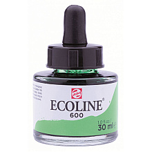 Жидкая акварель "ECOLINE", 600 зеленый, 30 мл