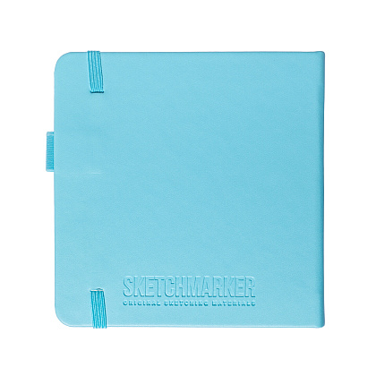 Скетчбук "Sketchmarker", 12x12 см, 140 г/м2, 80 листов, небесно-голубой - 2
