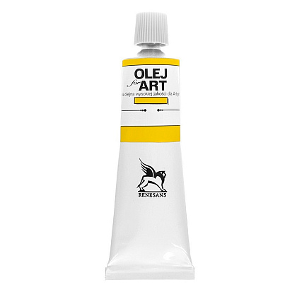 Краски масляные Renesans "Oils for art", 08 ультрамарин желтый, 60 мл, туба