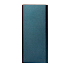 Внешний аккумулятор Power Bank "Iron line 10", 10000 mAh, металл, синий