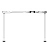 Стол с электроприводом WellDesk Prime 1300x675х18 белый/дуб санта-фе винтаж (9191462+9178196) - 6