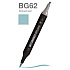 Маркер перманентный двусторонний "Sketchmarker Brush", BG62 зеленый мирт