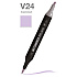 Маркер перманентный двусторонний "Sketchmarker Brush", V24 сиреневый