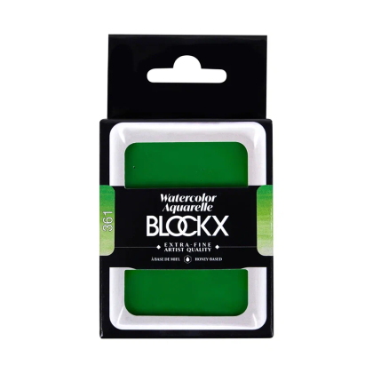Краски акварельные "Blockx. Giant pan", 361 травяной зеленый, 18 мл., кювета