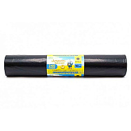 Мешки для мусора ПВД Mirpack Добрыня, 100 мкм, 240 л, 10 шт/рулон, черный