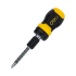Двухсторонняя отвертка Deli YS EDL626010, с трещоткой, PH2+SL6