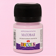 Краска акриловая матовая "Декола", 370 сакура, 20 мл., банка