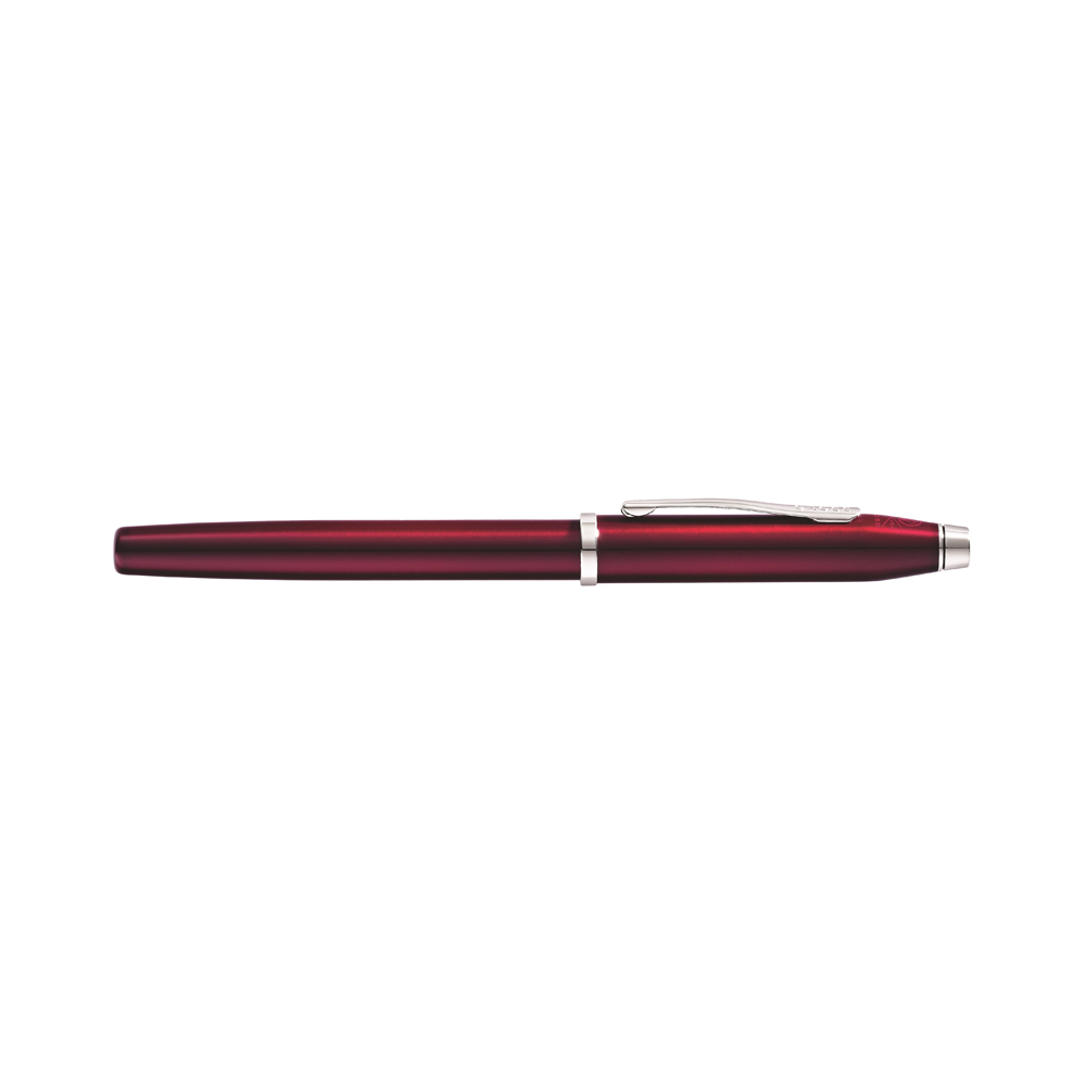 Ручка перьевая F "Century II Translucent Plum Lacquer", металл, красный, черный - 2