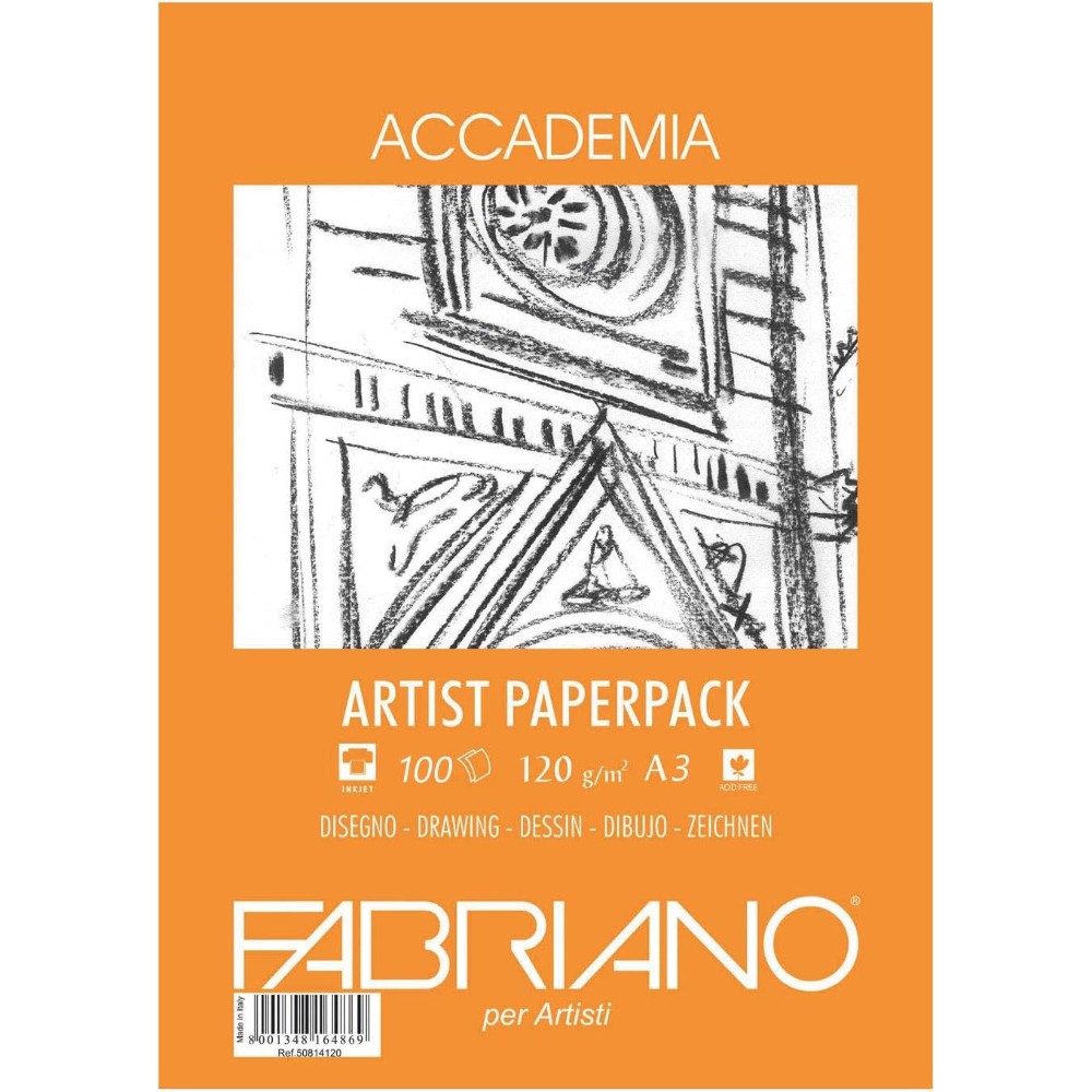 Блок бумаги для рисования "Fabriano. Art pack" А3, 120 г/м2, 100  листов