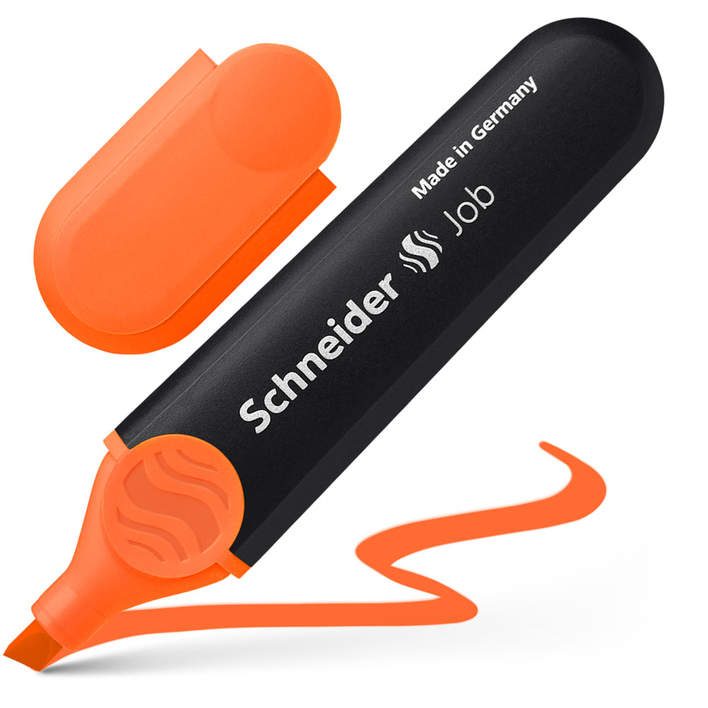 Маркер текстовый "Schneider Job", оранжевый - 2
