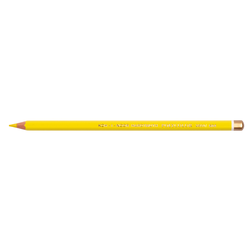Карандаш цветной Koh-I-Noor "Polycolor 3800", 504 желтый лимонный