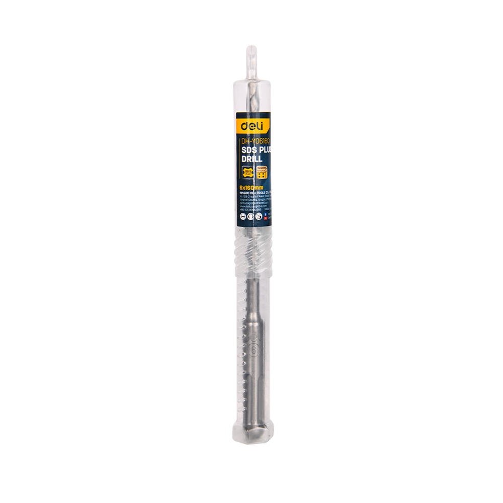 Бур по бетону Deli YS EDH-Y06160, 6 x 160 мм, SDS-PLUS - 2