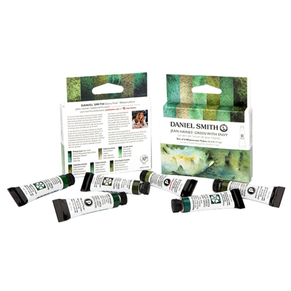 Краски акварельные Daniel Smith "Jean Haines "Green With Envy", 6 цветов, тубы - 2