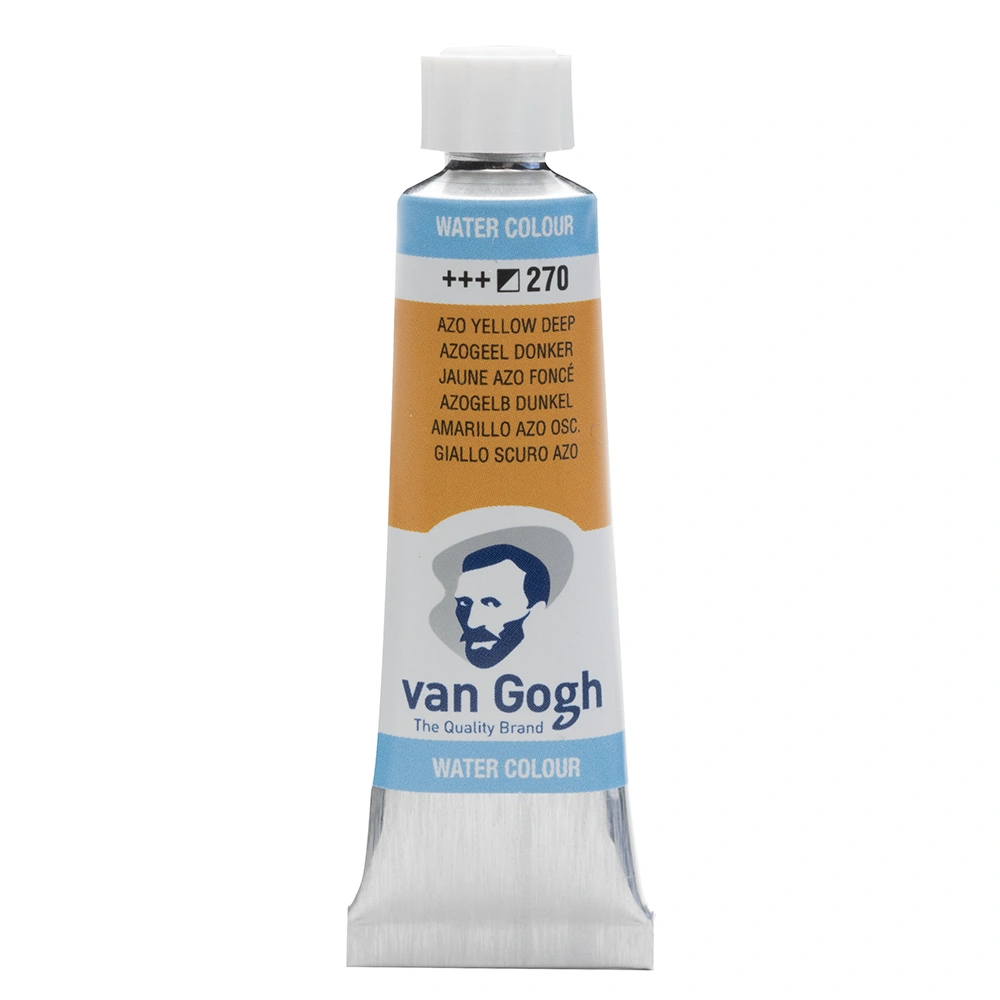 Краски акварельные "Van Gogh", 270 желтая темная AZO, 10 мл, туба