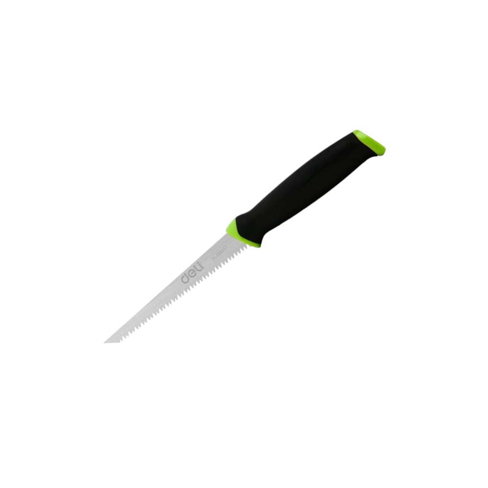 Пила-нож садовая Deli GS EDL580651, 170 мм, 8TPI, черный, зеленый