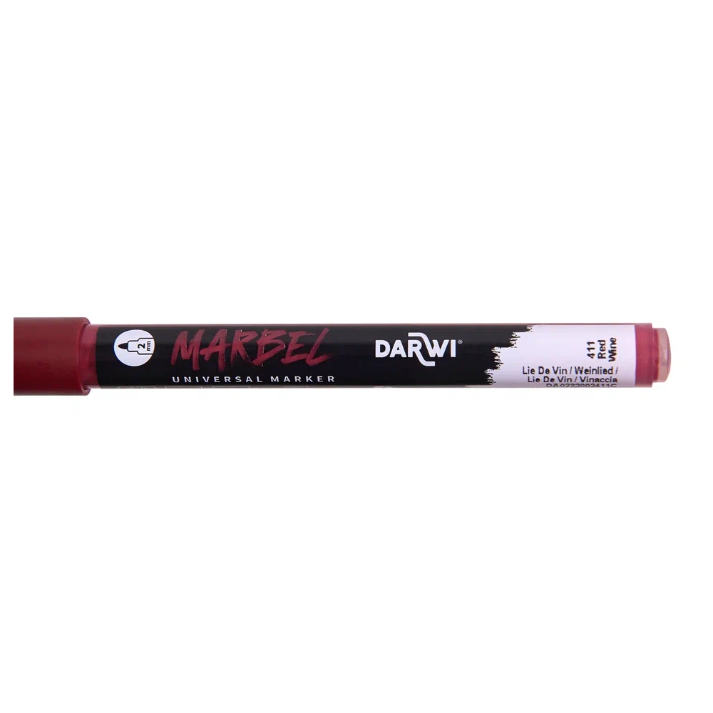 Маркер акриловый "Darwi.Marbel" 411, винный - 2