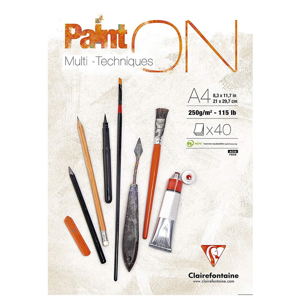 Блок-склейка "Paint'On", А4, 250 г/м2, 40 листов