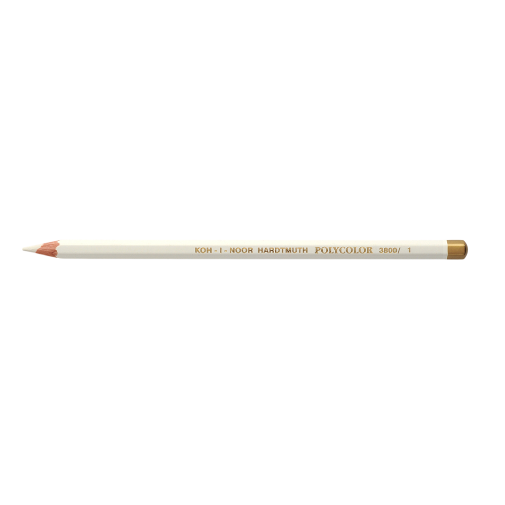 Карандаш цветной "Koh-I-Noor Polycolor 3800", 001 белый титановый