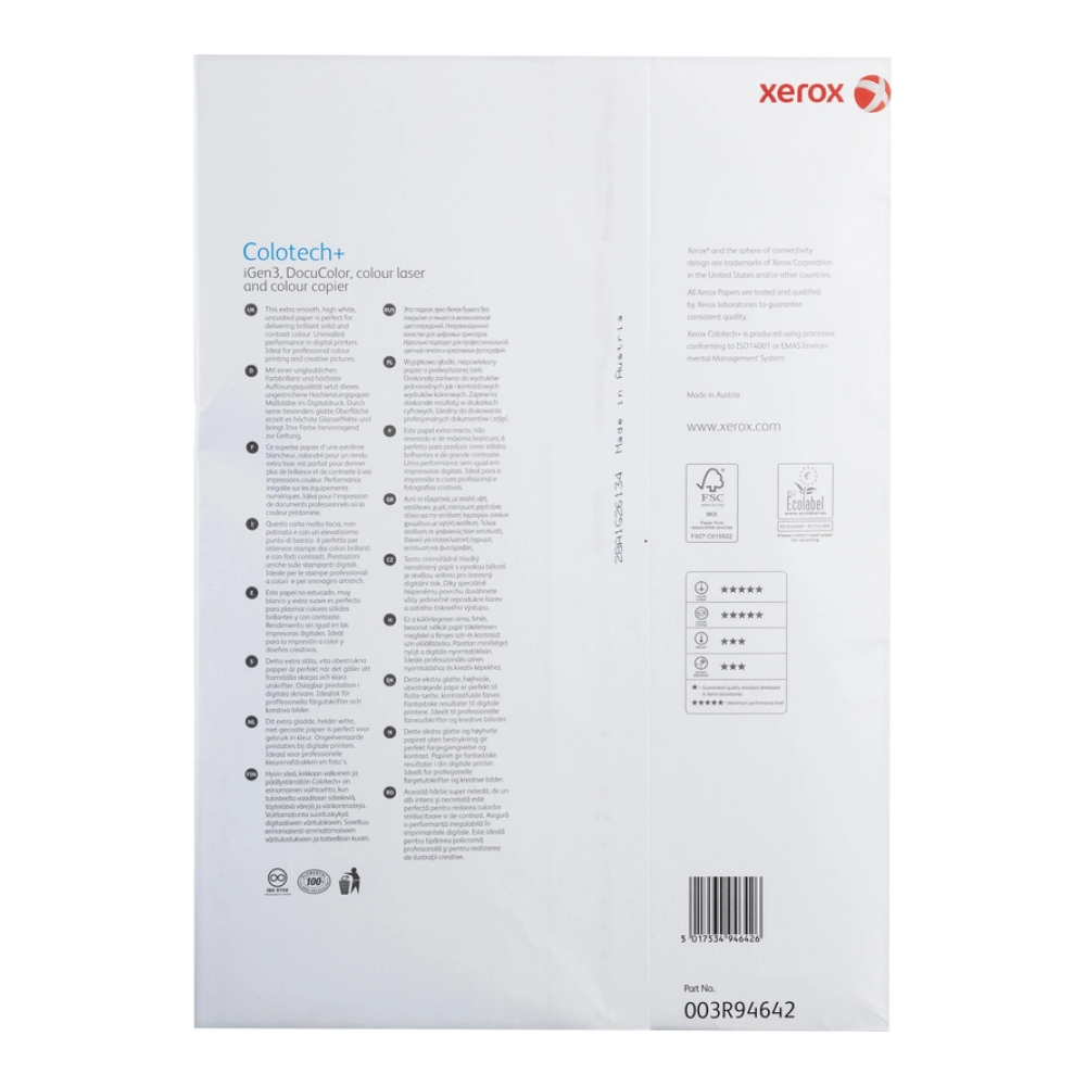 Бумага "Xerox Colotech+",  A3, 500л, 90г/м - 2